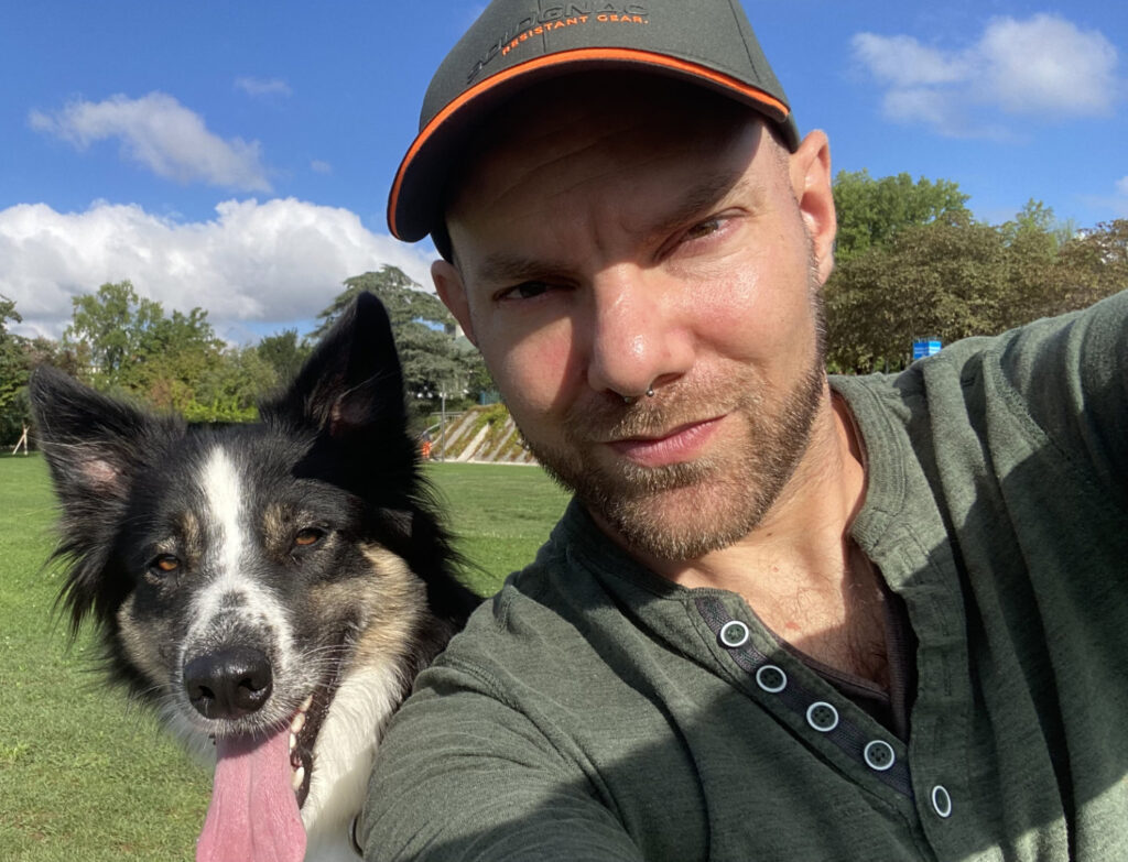 Border Collie Dressage et son maitre